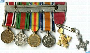 ID626 - Artefacts relating to - John Clements, joined American Artilary 1917, he received an OBE -  Collection of Military Arms